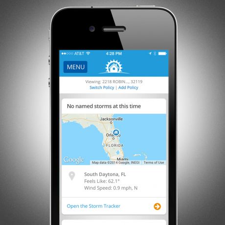 A mobile app that manages your homeowners insurance policy