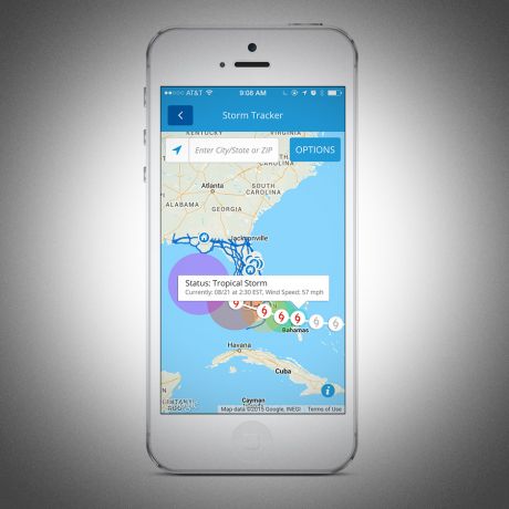 Hurricane Tracker App