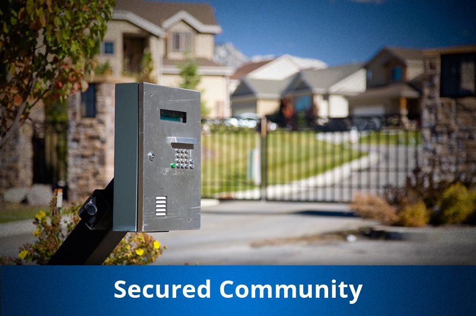 Florida homeowners in a secured community receive a discount on their home insurance