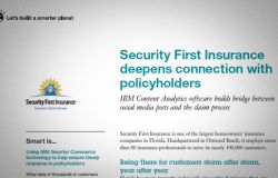 Security First Insurance and IBM Business Partner Integritie co-developed an analytics platform to quickly prioritize and route incoming requests to the right employee 